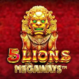 5 Lions Megaways logo – Slots by Pragmatic Play at Qzino Casino