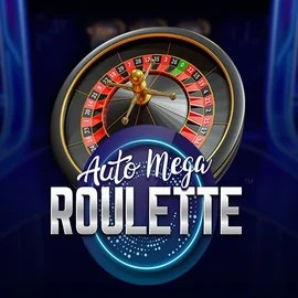 Auto Mega Roulette slot logo by Pragmatic Play at Qzino Casino