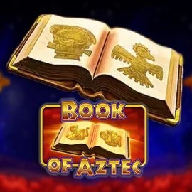 Logo of Book of Aztec from Amatic Industries at Qzino Casino