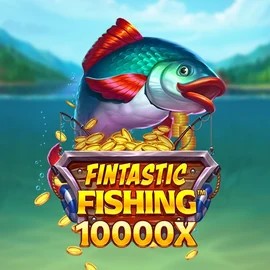Fintastic Fishing slot logo by Foxium at Qzino CasinoFintastic Fishing
