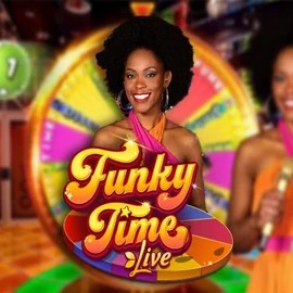 Funky Time casino game by Evolution – featured logo at Qzino Casino