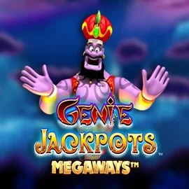 Logo of Genie Jackpots Megaways from Blueprint Gaming at Qzino Casino