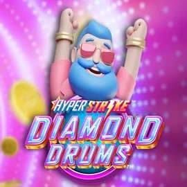 Hyper Strike Diamond Drums logo by Gameburger Studios Qzino Casino