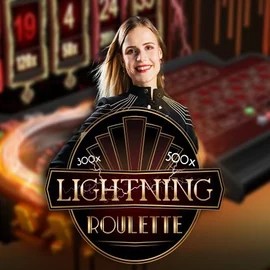 Lightning Roulette logo by Evolution Qzino Casino