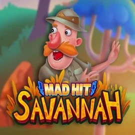 Mad Hit Savannah slot visual from RubyPlay available on qzinocasino.com.de