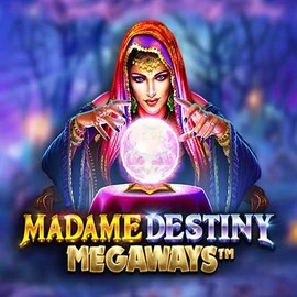 Madame Destiny Megaways casino game by Pragmatic Play – featured logo at Qzino Casino