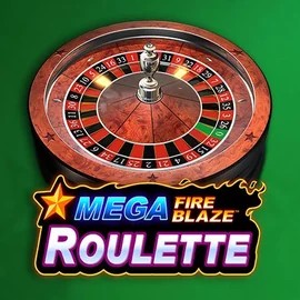 Mega Fire Blaze Roulette online game logo by Playtech on qzinocasino.com.de